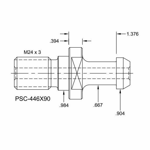 Tj Davies Co Coolant Through Retention Knob PSC-446X90